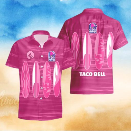 Taco Bell Surfboard Funny Summer Beach Hawaiian Shirt And Shorts