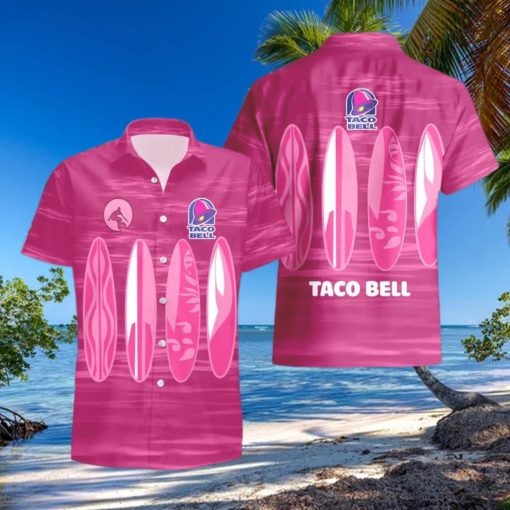 Taco Bell Surfboard Funny Summer Beach Hawaiian Shirt And Shorts