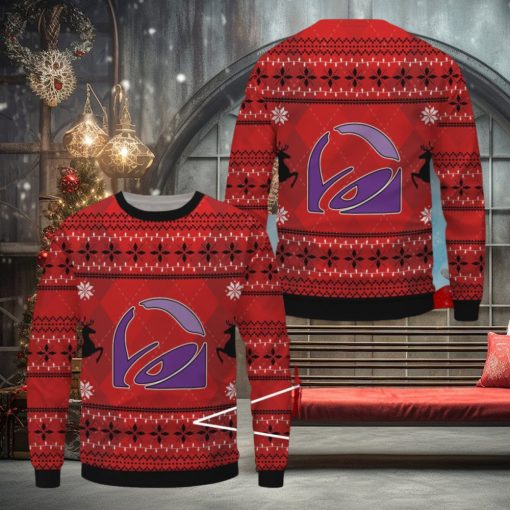 Taco Bell Ugly Christmas Sweater, Xmas Gift Ideas For Fans