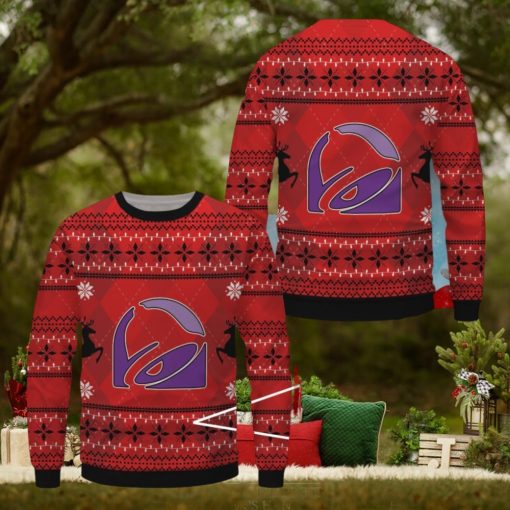 Taco Bell Ugly Christmas Sweater, Xmas Gift Ideas For Fans