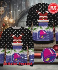 Taco Bell Wool Santa Claus In Funnels Logo Ugly Christmas Sweater