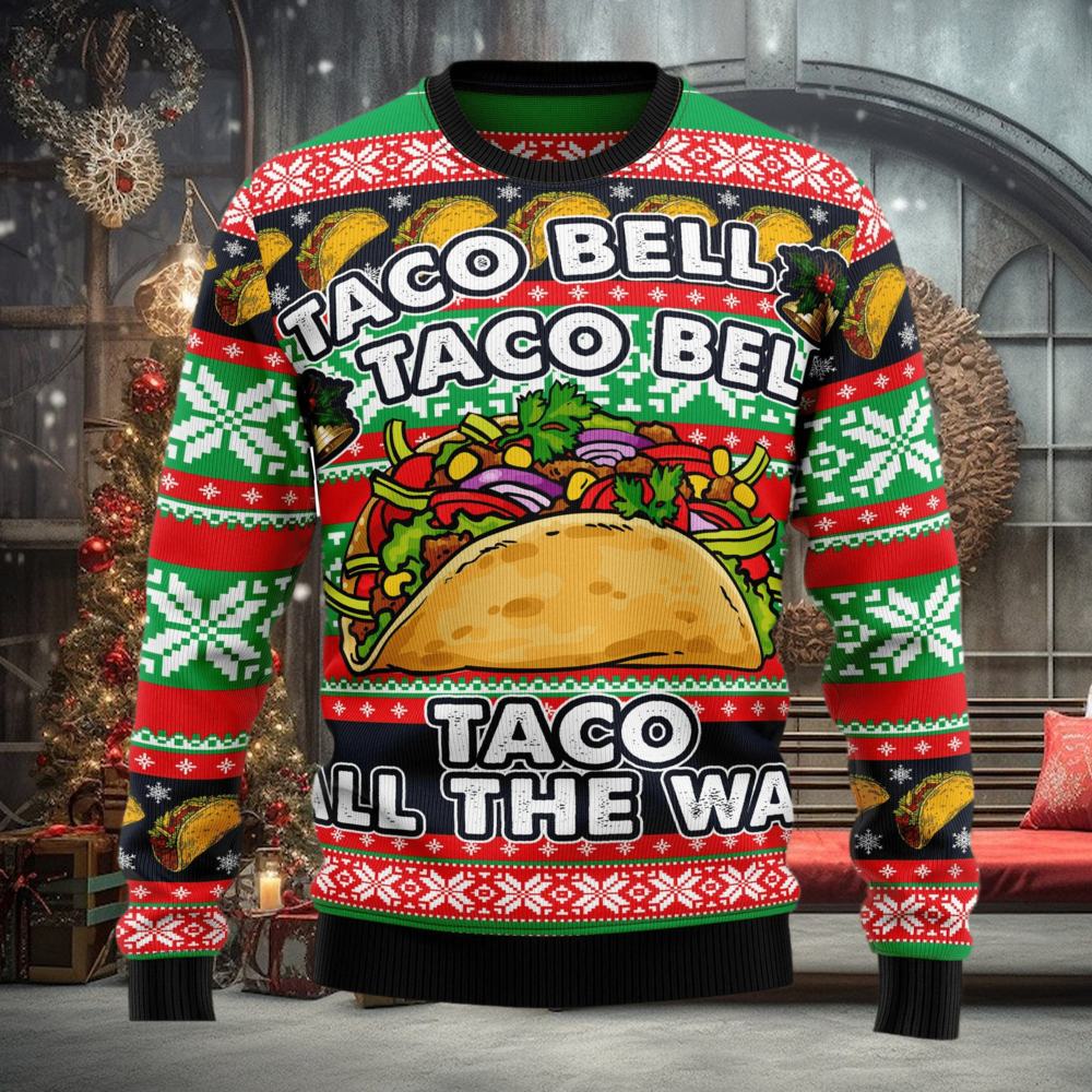 Tacos Taco Bell Ugly Christmas Sweater Thankgiving Gift Men Women Tacos Taco Bell Ugly Christmas Sweater Thankgiving Gift Men Women