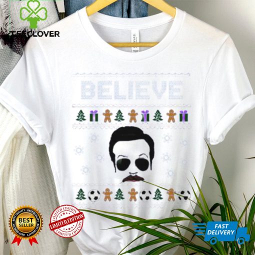 Tacos Ted Lasso Believe Christmas White Royal Shirt