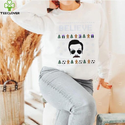 Tacos Ted Lasso Believe Christmas White Royal Shirt