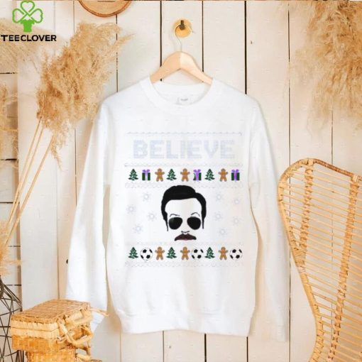 Tacos Ted Lasso Believe Christmas White Royal Shirt