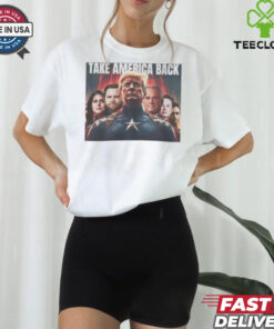 Take America Back Superhero Team Donald Trump Vance Elon Musk Congrats Poster T Shirt