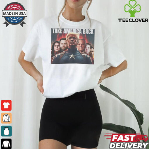 Take America Back Superhero Team Donald Trump Vance Elon Musk Congrats Poster T Shirt