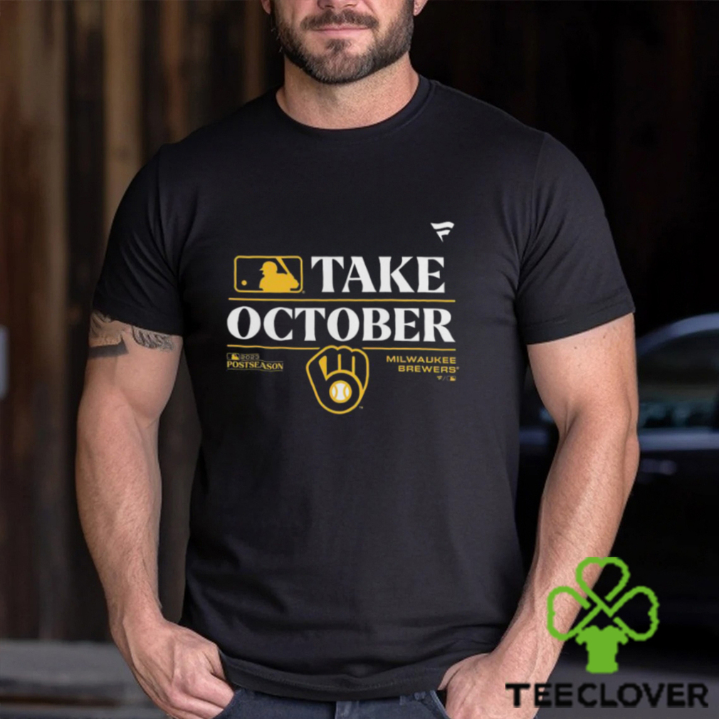 MLB Men's 2023 Postseason Take October Milwaukee Brewers Locker Room  T-Shirt