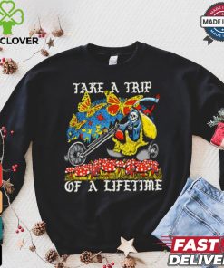 Take a trip of a lifetime skeleton riding art shirt
