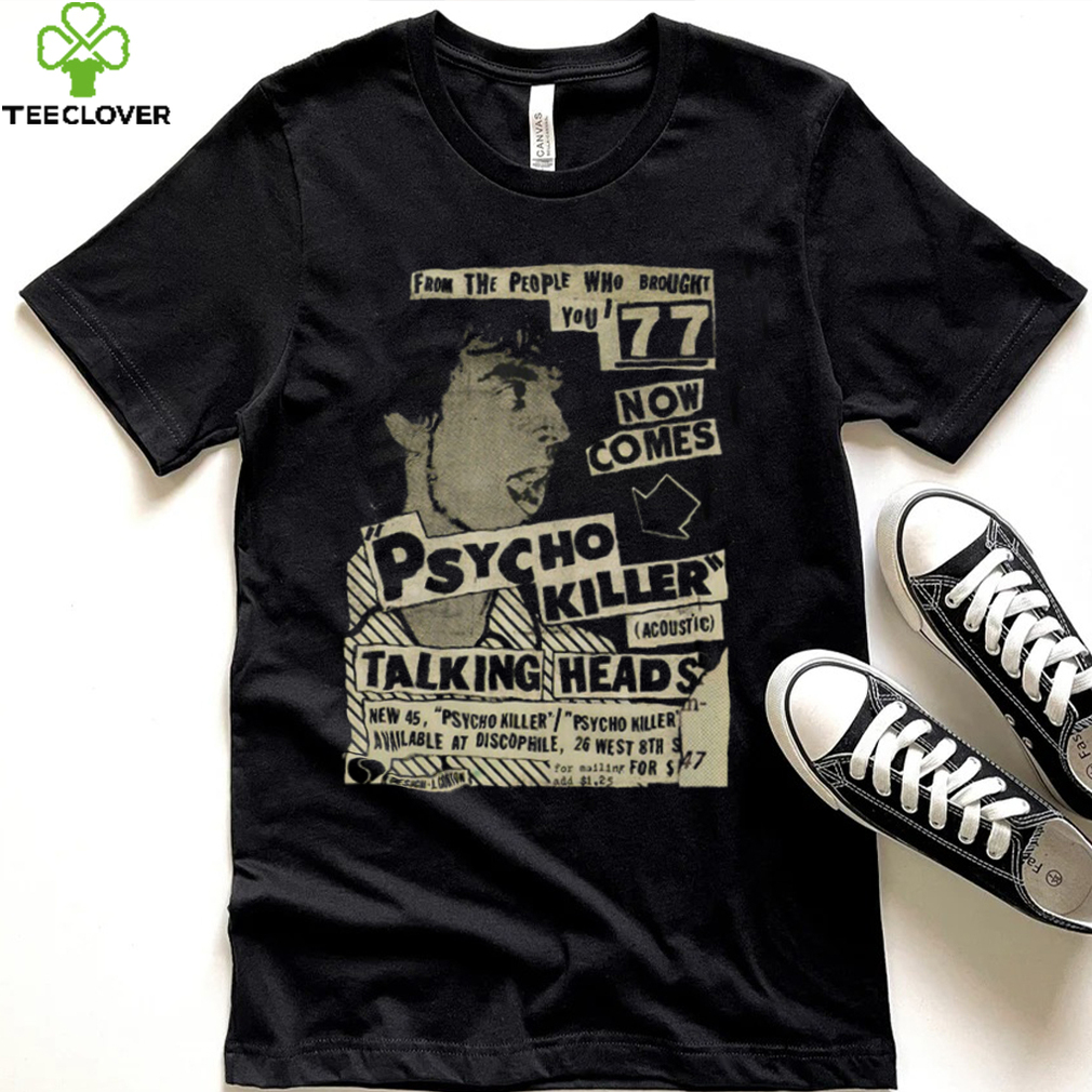 Talking Heads Psycho Killer American Avant funk Rock Vintage Black T Shirt