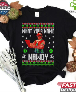 Tally The Elf Naughty Nawdy Trend Ugly Christmas shirt