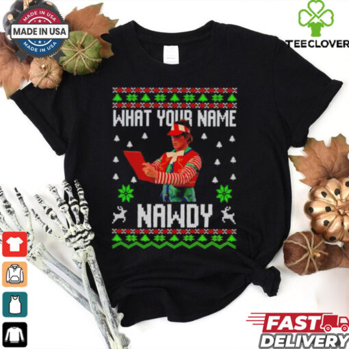 Tally The Elf Naughty Nawdy Trend Ugly Christmas shirt