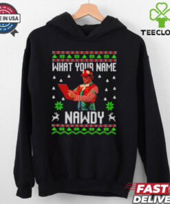 Tally The Elf Naughty Nawdy Trend Ugly Christmas shirt