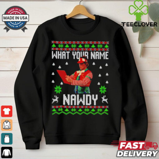 Tally The Elf Naughty Nawdy Trend Ugly Christmas shirt
