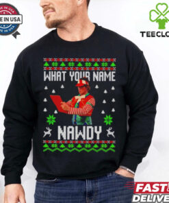 Tally The Elf Naughty Nawdy Trend Ugly Christmas shirt