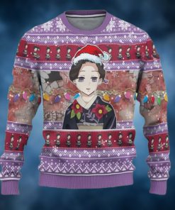 TamayoDemon Demon Slayer Chibi Demon Slayer Ugly Christmas Sweater