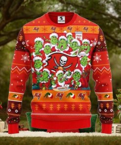 Tampa Bay Buccaneers 12 Grinch Xmas Day Ugly Christmas Sweater For Sport Fans Christmas Gift