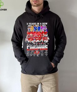 Tampa Bay Buccaneers 3 years in a row 2023 NFC South Division Champions hoodie, sweater, longsleeve, shirt v-neck, t-shirt