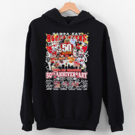 Tampa Bay Buccaneers 50th Anniversary 1974 2024 Signature Shirt