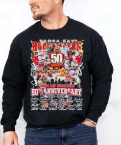 Tampa Bay Buccaneers 50th Anniversary 1974 2024 Signature Shirt