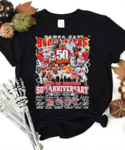 Tampa Bay Buccaneers 50th Anniversary 1974 2024 Signature Shirt