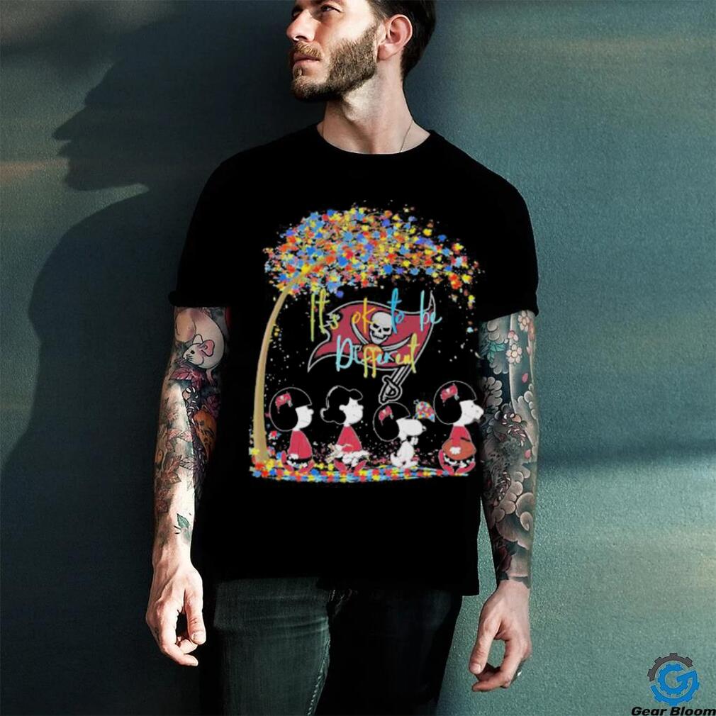 Tampa Bay Buccaneers Autism NFL Peanut Characters It’s Ok To Be Different Shirt Tampa Bay Buccaneers Autism NFL Peanut Characters It’s Ok To Be Different Shirt