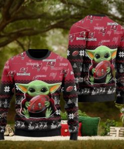 Tampa Bay Buccaneers Baby Yoda Ugly Christmas Sweaters