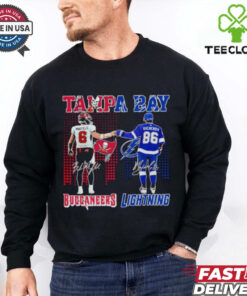 Tampa Bay Buccaneers Baker Mayfield And Tampa Bay Hockey Nikita Kucherov Shirt