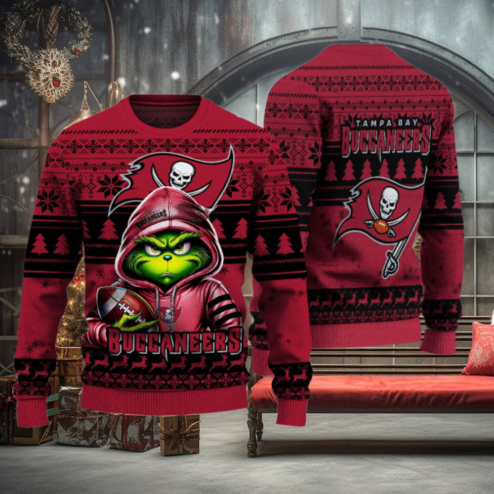 Tampa Bay Buccaneers Christmas Grinch Knitted Sweater Tampa Bay Buccaneers Christmas Grinch Knitted Sweater