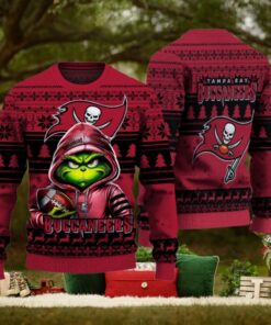 Tampa Bay Buccaneers Christmas Grinch Knitted Sweater