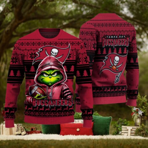 Tampa Bay Buccaneers Christmas Grinch Knitted Sweater