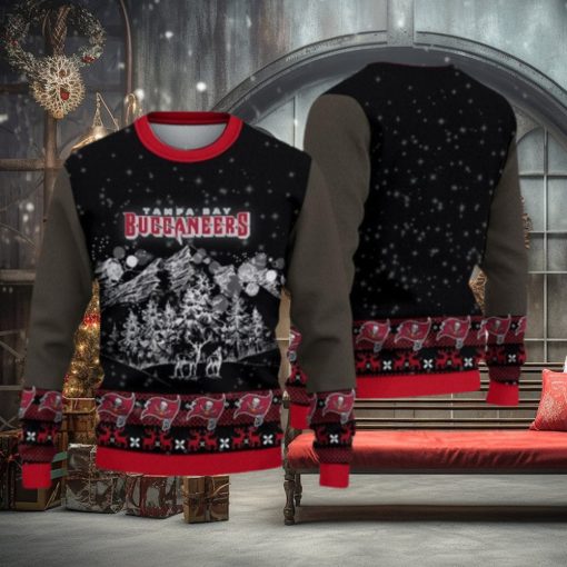 Tampa Bay Buccaneers Christmas Mountain Pattern 3D Sweater Christmas Gift
