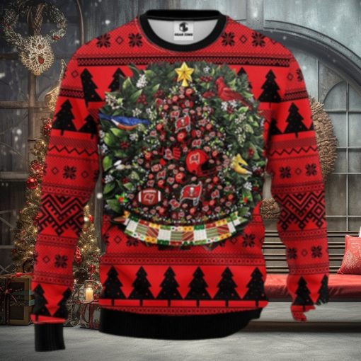 Tampa Bay Buccaneers Christmas Tree 3D Printed Christmas Sweathoodie, sweater, longsleeve, shirt v-neck, t-shirt