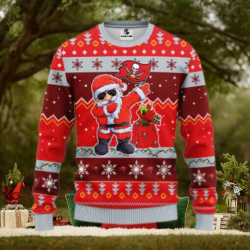 Tampa Bay Buccaneers Dabbing Santa Claus Ugly Christmas Sweater