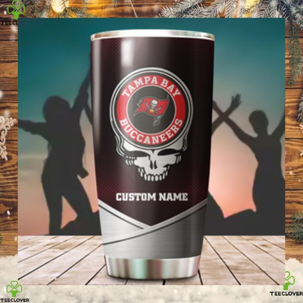 Tampa Bay Buccaneers Fan Facts Super Bowl Champions American NFL Football Team Logo Grateful Dead Skull Custom Name Personalized Tumbler Cup For Fan