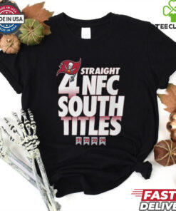 Tampa Bay Buccaneers Four Straight NFC South Division Champions Shirt