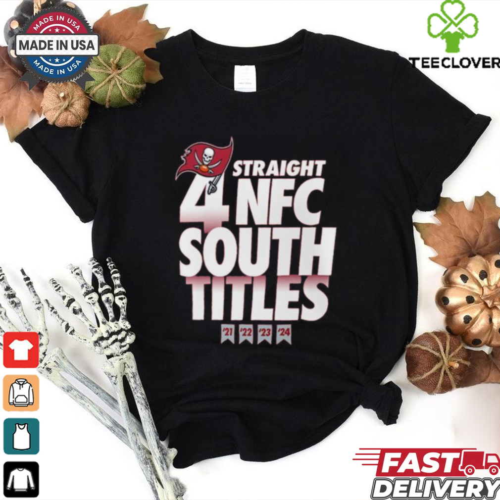 Tampa Bay Buccaneers Four Straight NFC South Division Champions Shirt Tampa Bay Buccaneers Four Straight NFC South Division Champions Shirt