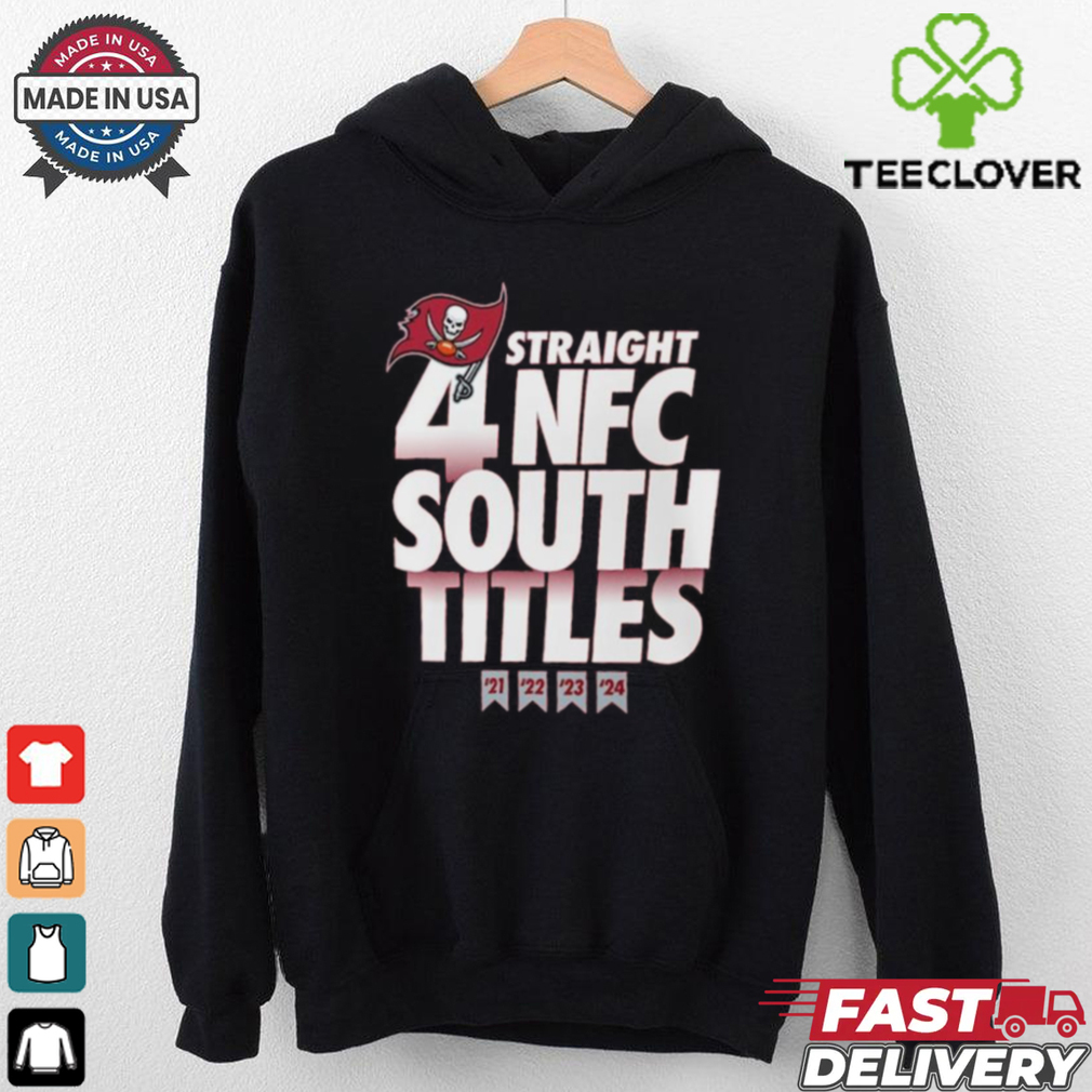 Tampa Bay Buccaneers Four Straight NFC South Division Champions Shirt Tampa Bay Buccaneers Four Straight NFC South Division Champions Shirt