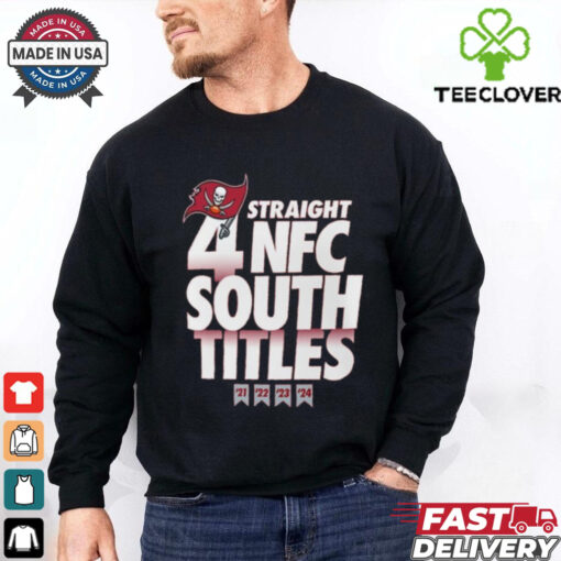Tampa Bay Buccaneers Four Straight NFC South Division Champions Shirt