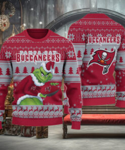 Tampa Bay Buccaneers Grinch Ugly Christmas Sweater
