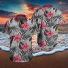 New England Patriots Hawaiian Tracksuit Floral Outfits Button Shirt Beach Shorts