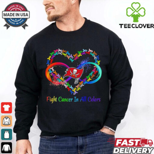 Tampa Bay Buccaneers Heart Fight Cancer in All Colors shirt