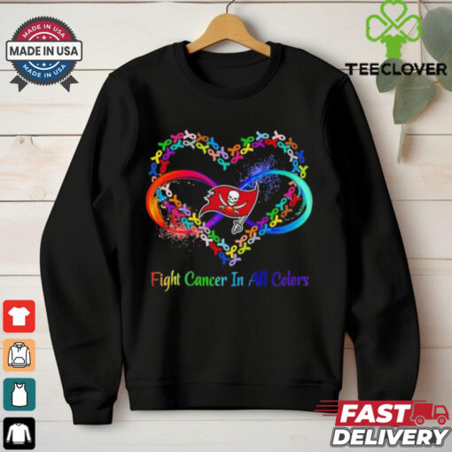 Tampa Bay Buccaneers Heart Fight Cancer in All Colors shirt