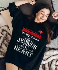 Tampa Bay Buccaneers In My Vien Jesus In My Heart Logo Shirt