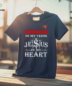 Tampa Bay Buccaneers In My Vien Jesus In My Heart Logo Shirt