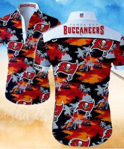 Tampa Bay Buccaneers Logo Hawaiian Summer Beach Shirt Full Print