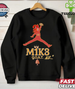 Tampa Bay Buccaneers Mike Evans M1k3 Goat Signature Logo Parody T-shirt, featuring signature logo parody design, unisex fit, Mike Evans fan gear, best-selling shirt.