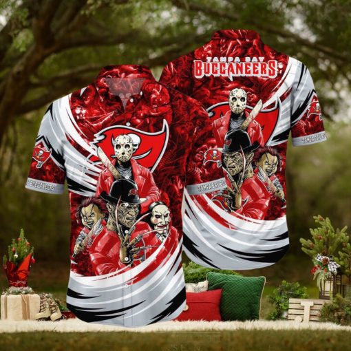 Tampa Bay Buccaneers NFL Halloween Horror Movies Hawaiian Shirts For Men And Women