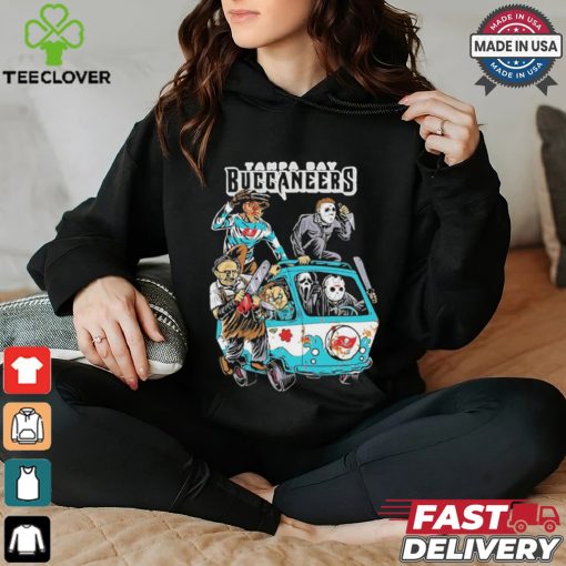 Tampa Bay Buccaneers NFL Horror Characters Movie Hippie Halloween Shirt