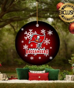 Tampa Bay Buccaneers NFL Merry Xmas Custom Name Tree Decorations Ornament